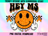 Multiple sclerosis awareness png, orange MS ribbon, multiple sclerosis sublimation design, retro smiley face, MS warrior, March awareness - 1.jpg