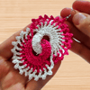 crochet circle earrings pattern