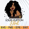 Louis Vuitton girl Svg, Fashion Brand Svg,Famous Brand Svg, LV Silhouette Svg Files, Layered Files, Lv PNG-SVG-EPS-DXF