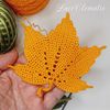 Crochet pattern leaf maple, oak, clover Autumn leaves crochet instructions motifs for Irish Lace Digital file PDF