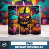 Halloween Tumbler Wrap, 20 oz Skinny Tumbler Sublimation Design, Straight Tumbler Wrap PNG, Spooky Fall PNG (56).jpg