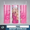 Barbie Tumbler, Barbie Tumbler PNG, Barbie Sublimation Wraps, Digital Download (9).jpg