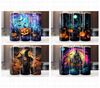 Halloween 20 Oz Tumbler Wrap Bundle, Pumpkin, Tumbler Wraps, Vibrant Wrap, Halloween, Alcohol Ink, Watercolor, Neon, Sublimation Files - 4.jpg