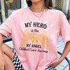 My Hero Is Now My Angel Childhood Cancer Awareness Sweatshirt, Motivational Hoodie, Gold Ribbon Crewneck, Cancer Support Tee - 6.jpg