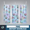 Little Mermaid Tumbler Wrap, 20 oz Skinny Tumbler Wrap, Little Mermaid Sublimation Designs, Mermaid Princess Girls (106).jpg