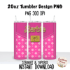 Barbie Purse 2 20oz Skinny Tumbler Sublimation Wrap PNG, Waterslide, UV DTF,  Digital Instant Download