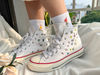 Converse High TopsEmbroidered ConverseConverse Custom LeavesConverse Embroidery Chuck Taylor 1970sEmbroidered Sneakers Leaves And Hearts - 3.jpg