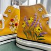 Custom ConverseConverse High TopsEmbroidered Sweet Rose And Lavender GardenEmbroidered Sneakers Chuck Taylor 1970s Flower Converse - 3.jpg