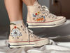 Embroidered Converse High TopsCustom Converse PetFloral ConverseEmbroidered ConverseGarden Of Sunflowers And Daisies And LizardsGifts - 6.jpg