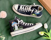 Embroidered Converse High TopsMushroom ConverseEmbroidered Blue Mushrooms, Monarch Butterflies And WildflowersMushroom Gifts - 4.jpg