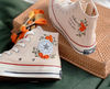 Embroidered ConverseBridal ConverseFlower ConverseCustom Converse HighTops Orange RoseCustom Logo ConverseWedding NameGift For Wedding - 1.jpg