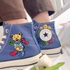 Embroidered ConverseConverse Hi TopsEmbroidered Colorful Bear Converse High Tops Chuck Taylor 1970s - 2.jpg