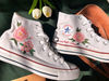 Embroidered ConverseConverse High Tops Custom PeonyPink Flower ConverseCustom Logo FlowersEmbroidered Sneakers - 2.jpg