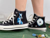 Embroidered ConverseCustom Converse PetEmbroidered Converse High Tops Cat Embroidery ArtCustom Blue CatCustom Logo ConverseGift For Her - 4.jpg