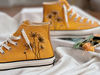 Embroidered ConverseFloral ConverseCustom Converse White DandelionEmbroidered LogoConverse High Tops Chuck Taylors 1970sCustom For Gift - 3.jpg