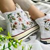 Embroidered ConverseFlower ConverseEmbroidered Pink Flower And LeavesConverse High Tops Chuck Taylor 1970sGift For MomBest For Gifts - 7.jpg