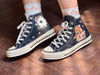 Embroidered ConverseMushroom ConverseCustom Converse Cluster Of Colorful Mushrooms And BeesEmbroidered Converse High Tops Logo Mushroom - 2.jpg