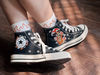 Embroidered ConverseMushroom ConverseCustom Converse Cluster Of Colorful Mushrooms And BeesEmbroidered Converse High Tops Logo Mushroom - 7.jpg