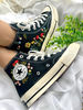 Embroidered ConverseMushroom ConverseEmbroidered Red Mushrooms And FlowerConverse High Tops Chuck Taylor 1970sBest For Gifts - 6.jpg