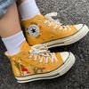 Embroidered ConverseMushroom ConverseEmbroidered Red Mushrooms,Sweet Flower GardenConverse High Tops Chuck Taylor 1970s BeesBest ForGift - 3.jpg