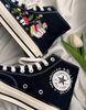 Embroidered ConverseMushroom ConverseEmbroidered Sneakers Mushroom Flower Forest And Stack Of BooksConverse High Tops Chuck Taylor 1970s - 5.jpg