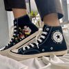 Embroidered ConverseMushroom ConverseEmbroidered Sneakers Mushroom Flower Forest And Stack Of BooksConverse High Tops Chuck Taylor 1970s - 7.jpg