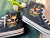 Mushroom ConverseEmbroidered ConverseEmbroidered Orange mushroomsConverse High Tops Chuck Taylor 1970sCustom Logo Mushrooms,Flowers - 6.jpg