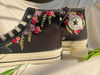 Wedding Converse High Tops Chuck Taylor 1970sEmbroidered ConverseCustom Rose StripEmbroidered Rose LogoCustom Wedding Shoes - 2.jpg