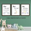 Cute Baby Elephant Watercolor Art Print, Set of 3 Balloon Elephant Family Love Quote Wall Art Poster, Living Room Bedroom Home Decor Nursery Art Canvas (2).jpg