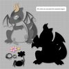 Gray Dragon and a spider clipart.jpg