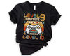 9th Wedding Anniversary Gift for Husband Wife, Personalization Level 9 Complete, 9 year Anniversary Gift for Gamer, Retro Video Game Shirt-1.jpg