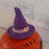 Easy crochet witch hat pattern. Halloween crochet pattern beginners. DIY Halloween decor.