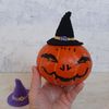 Easy crochet witch hat pattern. Halloween crochet pattern beginners. DIY Halloween decor.