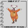 Bear embroidery design