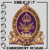 Bishop Seal Logo embroidery design