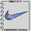 Anime Nike embroidery design