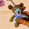 A crochet bear keychain pattern