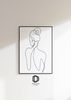 Woman Line Art Drawing Print, Minimalist Feminine One Line Wall Home Decor, Female Body Art Poster, Modern Body Line Art, Digital Download.jpg