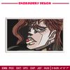 Kakyoin Noriaki embroidery design, Jojo embroidery, Anime design, Embroidery shirt, Embroidery file,Digital download.jpg