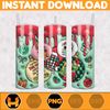 Christmas Tumbler Sublimation Designs  20oz Skinny Tumbler Wrap, Cartoon Funny Christmas Design Tumbler PNG Digital (35).jpg