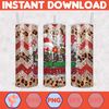 Christmas Tumbler Sublimation Designs, 20oz Skinny Tumbler Wrap, Cartoon Funny Christmas Design Tumbler PNG (5).jpg