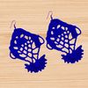 crochet fish earrings pattern