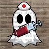 Nurse Ghost SVG  Nursing School Halloween Clip Art Cut File Silhouette dxf eps png jpg.jpg