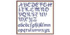 Alphabet - Cross Stitch Pattern -  Antique Sampler - PDF Counted Vintage Pattern - Reproduction of 19th century.jpg