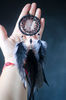 small gray black dream catcher for car rearview mirror 4.jpg