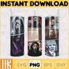 Horror Movies Characters Tumbler, Halloween Tumbler PNG, 20oz Skinny Tumbler, Scary Tumbler Wrap, Sublimation Designs (23).jpg