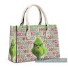 Personalized Christmas Grinch Ho Ho Ho Handbag, The Grinch Handbag, Grinch Leatherr Handbag, Shoulder Handbag, Gift For Grinch Fans - 2.jpg