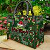 Grinch Christmas Leather Bag, Grinch Lover Handbag, Custom Leather Bag, Woman Handbag, Custom Leather Bag, Shopping Bag, Handmade Bag - 1.jpg