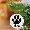 Dog Paw Ornament, Custom Pet Paw Print Christmas Ornament, Dog Lover Gift, Dog Christmas, Dog Gift Dog Keepsake 2023, Pet Paw Print Ornament - 4.jpg