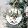 Fox Our First Christmas As Mr  Mrs Ornament 2022, Personalized Mr  Mrs Christmas Ornament, Custom Mr  Mrs Ornament 2023 - 1.jpg